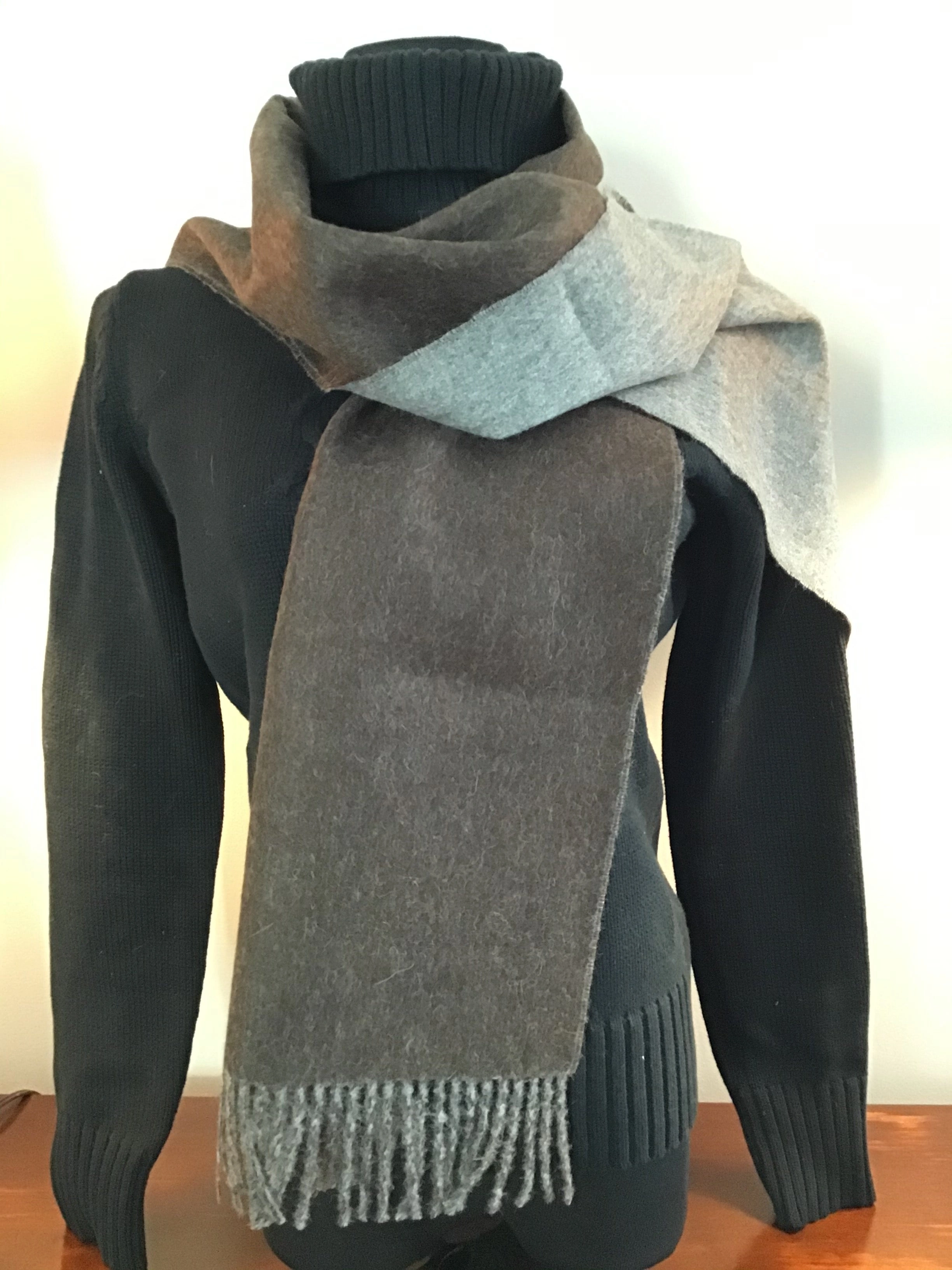 Luxurious Alpaca Double Face Scarf Dreamy Warmth & Style